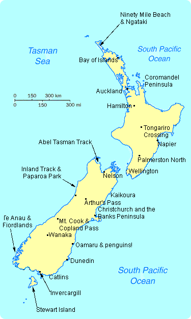 New Zealand Map